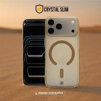 Capa case capinha para iPhone 17 Pro Max - Crystal Slim Magsafe - NÃO AMARELA - Desert - Gshield - 5