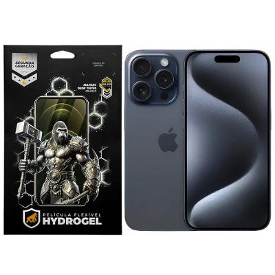Kit Película Frontal + Traseira para iPhone 15 Pro - Proteção Completa - Gshield