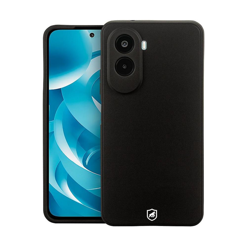 Capa case capinha para Xiaomi Poco M7 Plus - Silicon Veloz - Preta - Gshield - 1