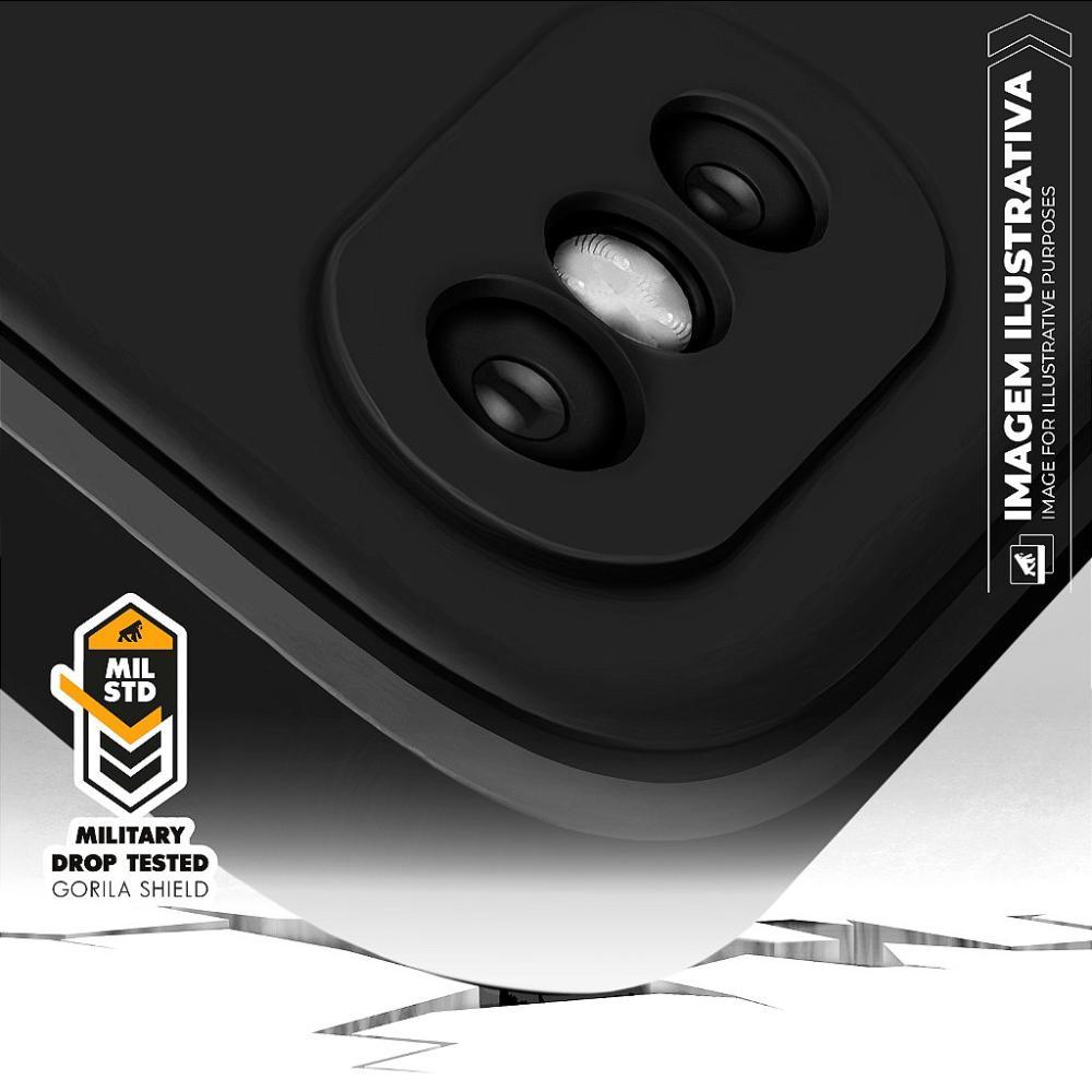 Capa case capinha para Xiaomi Poco M7 Plus - Silicon Veloz - Preta - Gshield - 3