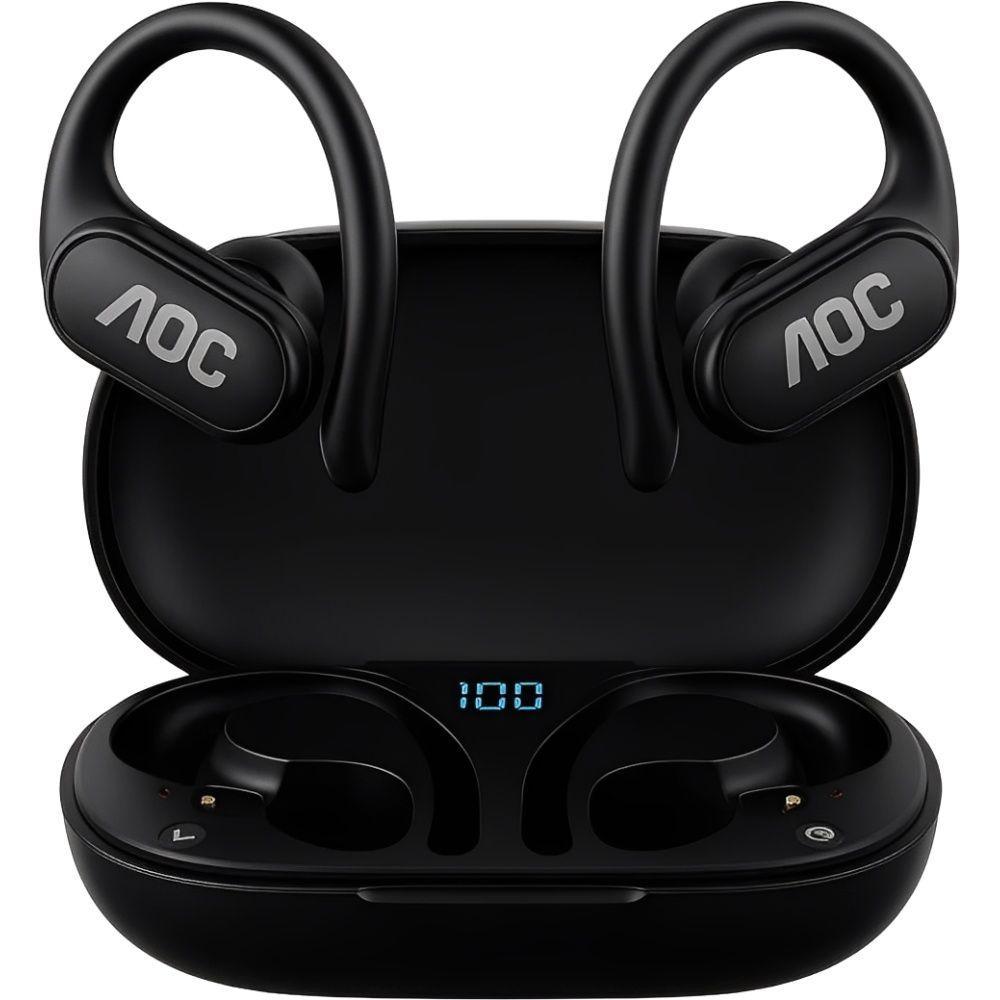 Fone de ouvido Earbuds Clip V5.4 - Preto - AOC - 1