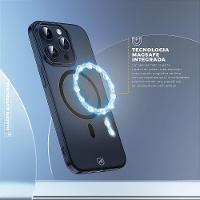 Capa case capinha para iPhone 17 Pro - Crystal Slim Magsafe - NÃO AMARELA - Dark - Gshield - 3