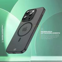 Capa case capinha para iPhone 17 Pro Max - Crystal Slim Magsafe - NÃO AMARELA - Titanium - Gshield - 2