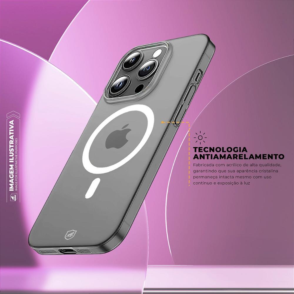 Capa case capinha para iPhone 17 Pro - Crystal Slim Magsafe - NÃO AMARELA - Transparente - Gshield - 2