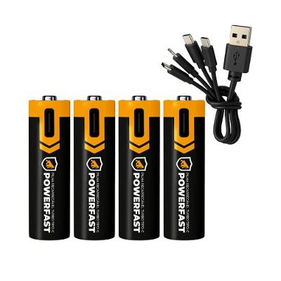 Pilha Recarregável Turbo Powerfast AAA - Tipo C - Gshield
