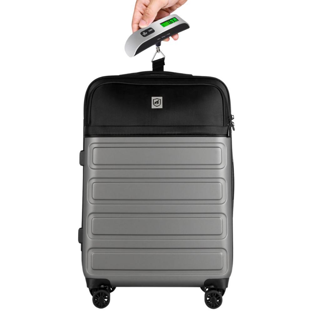 Mala de Viagem Armor - Para Despachar - Gshield + Balança Digital Portátil para Bagagem - Verde - 1