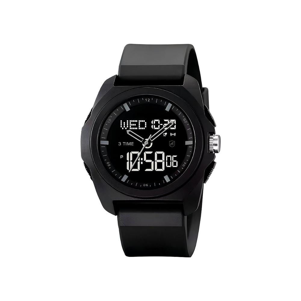 Relógio Analógico e Digital à Prova d’Água com Alarme, Cronômetro e Pulseira de Silicone - Survivor - Gshield - 1
