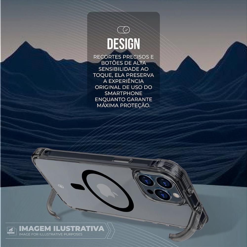 Capa case capinha para iPhone 17 Pro - Lybrid Magsafe - Preta - Gshield - 3