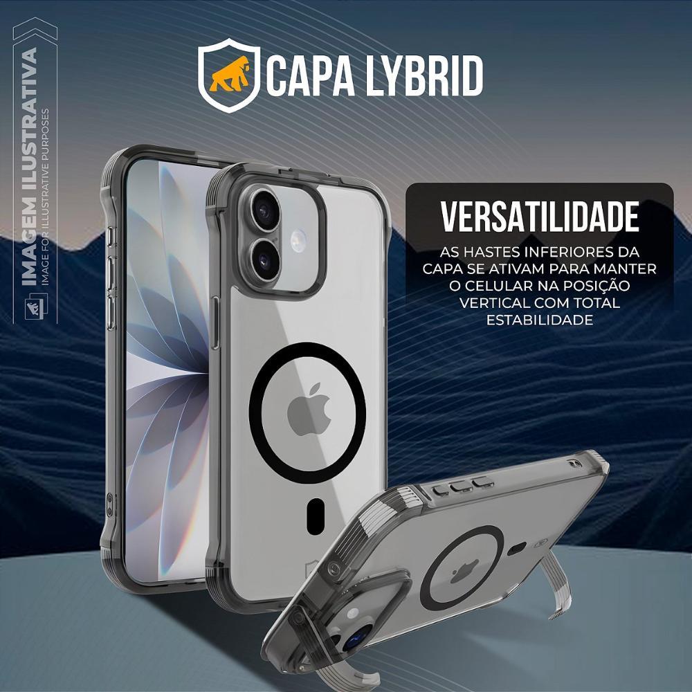 Capa case capinha para iPhone 17 Pro - Lybrid Magsafe - Preta - Gshield - 4