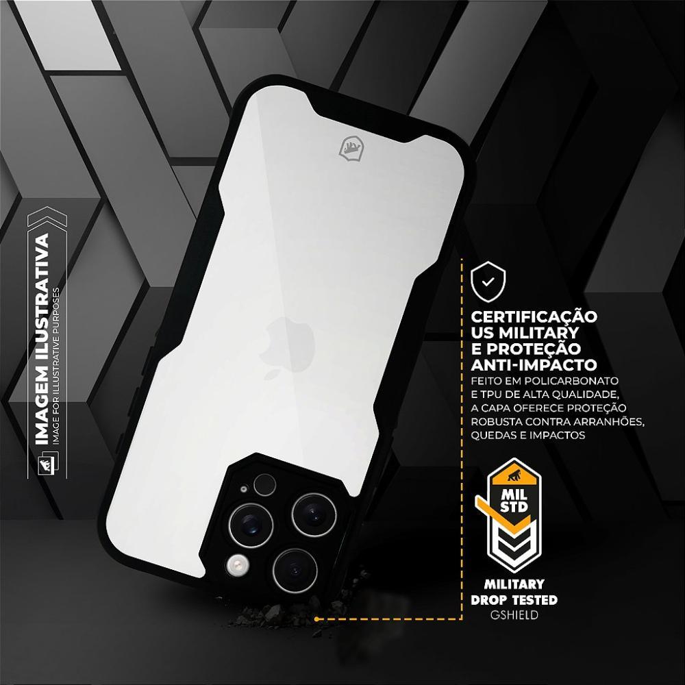 Capa case capinha para iPhone 17 - Dual Shock Sense Preta - Gshield - 5