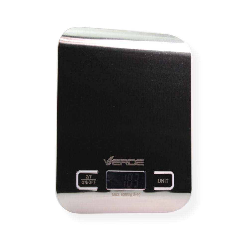 Balança Digital de Alta Precisão para Cozinha - 1g a 10kg - Aço Inox - Verde - 5