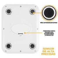 Balança Digital de Alta Precisão para Cozinha - 1g a 10kg - Aço Inox - Verde - 6