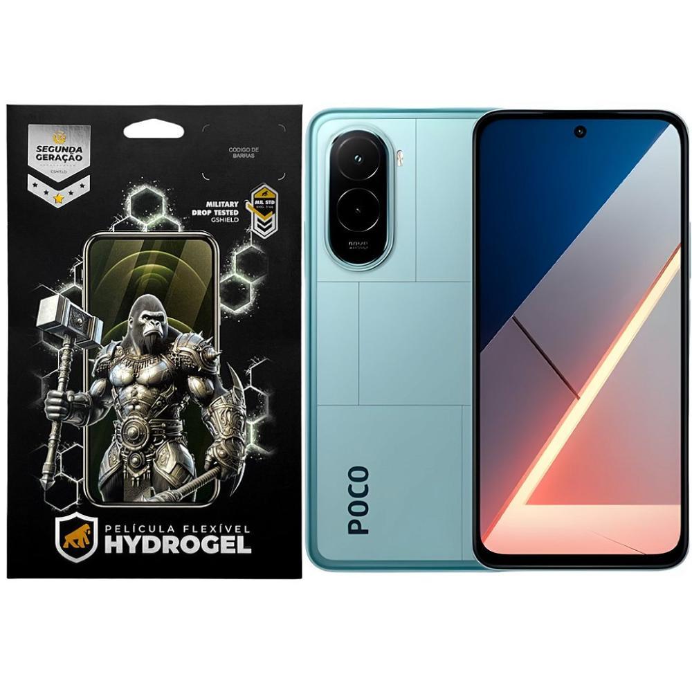 Kit Película Frontal + Traseira para Xiaomi Poco M7 - Proteção Completa - Gshield - 1