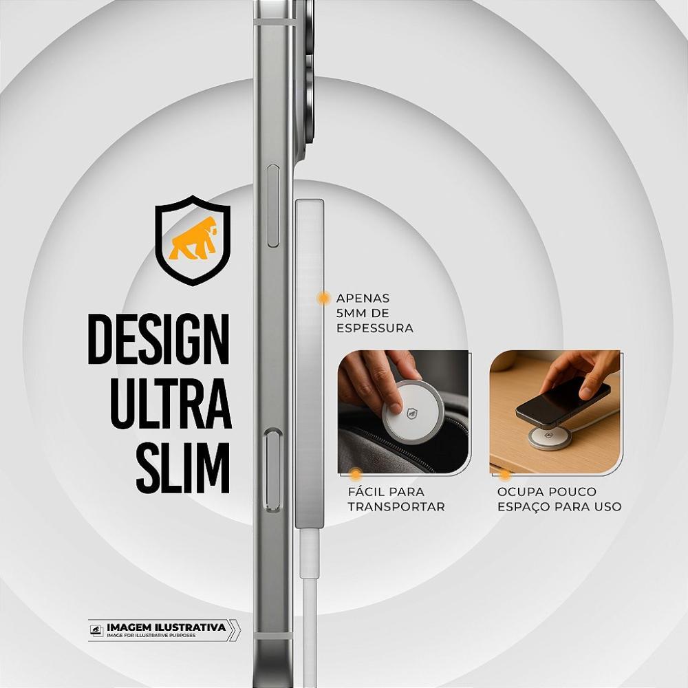 Carregador Wireless Magsafe Ultra - Branco - Gshield - 4