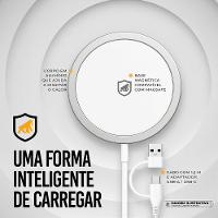 Carregador Wireless Magsafe Ultra - Branco - Gshield - 3