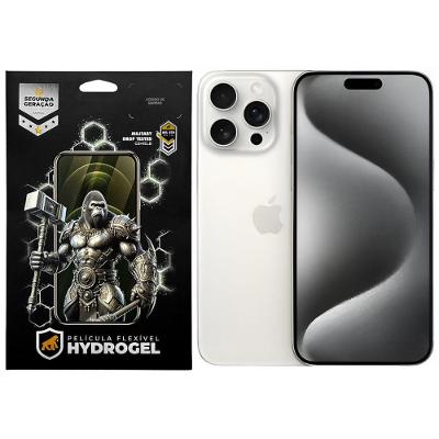 Kit Película Frontal + Traseira para iPhone 15 Pro Max - Proteção Completa - Gshield
