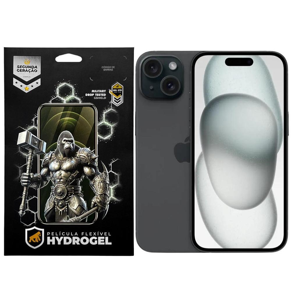 Kit Película Frontal + Traseira para iPhone 15 - Proteção Completa - Gshield - 1