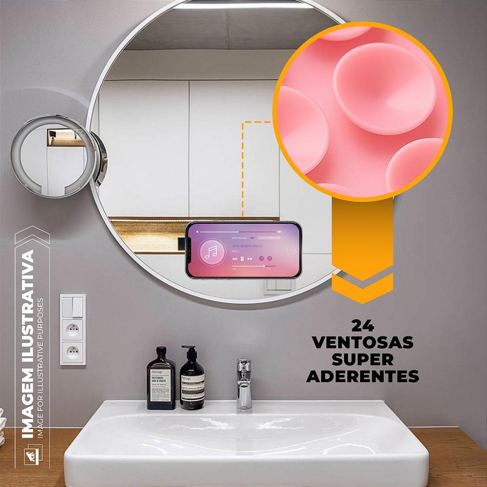 Kit Capa Crystal Slim para Iphone 15 Pro Max + Ventosa ROSA - 2