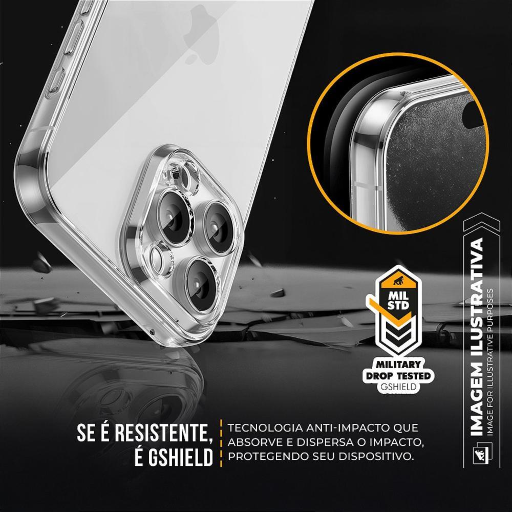 Kit Capa Crystal Slim para Iphone 13 +  Ventosa ROSA Gshield - 5