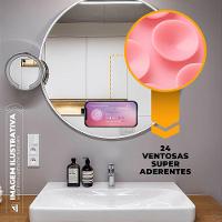 Kit Capa Crystal Slim para Iphone 13 +  Ventosa ROSA Gshield - 2