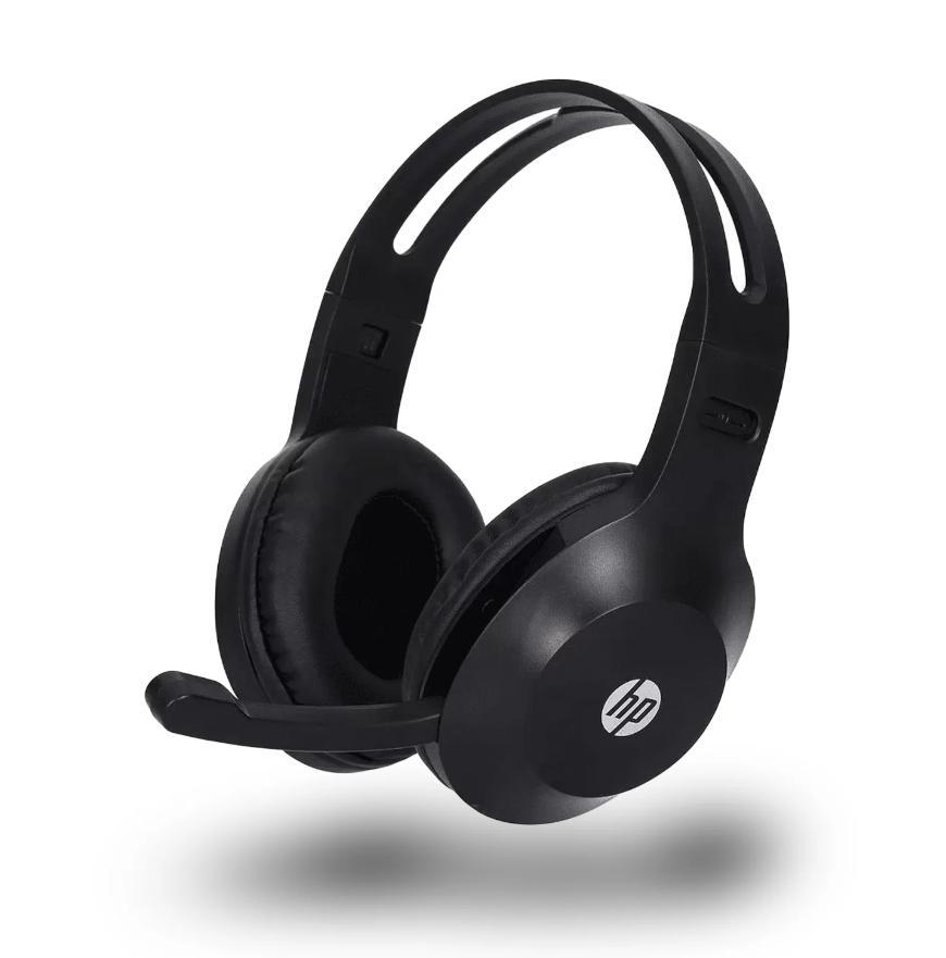 Headset Headphone com Fio P2 3.5mm com Microfone Integrado 40mm Controle de Volume - 2m - Preto - HP - 1