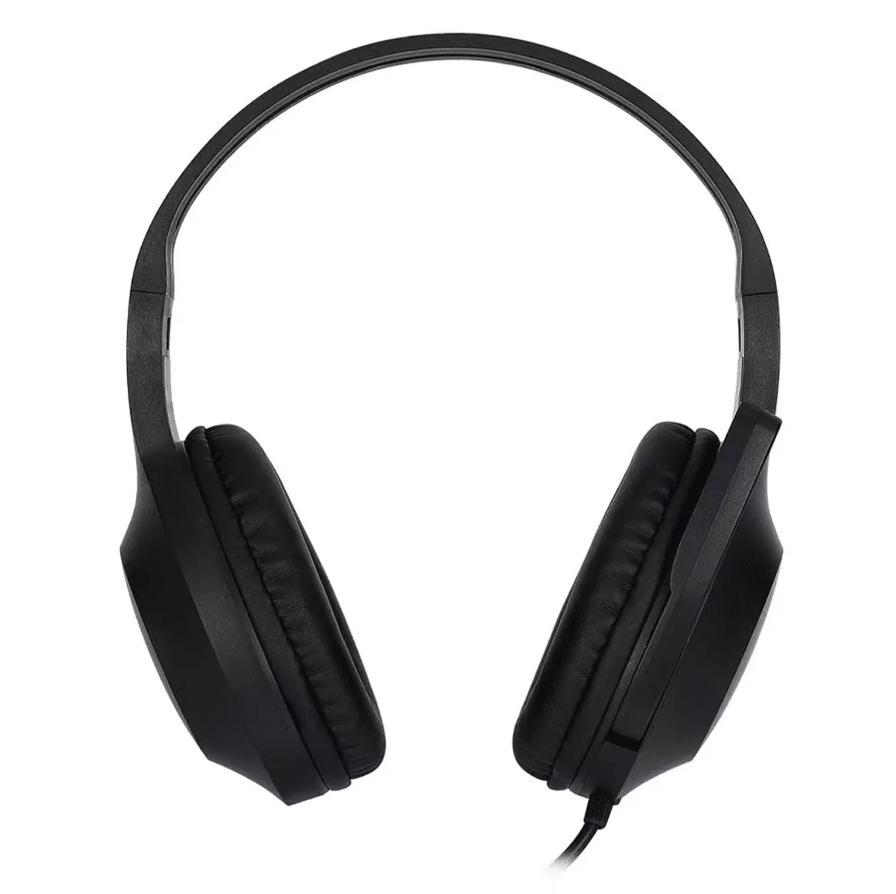 Headset Headphone com Fio P2 3.5mm com Microfone Integrado 40mm Controle de Volume - 2m - Preto - HP - 4