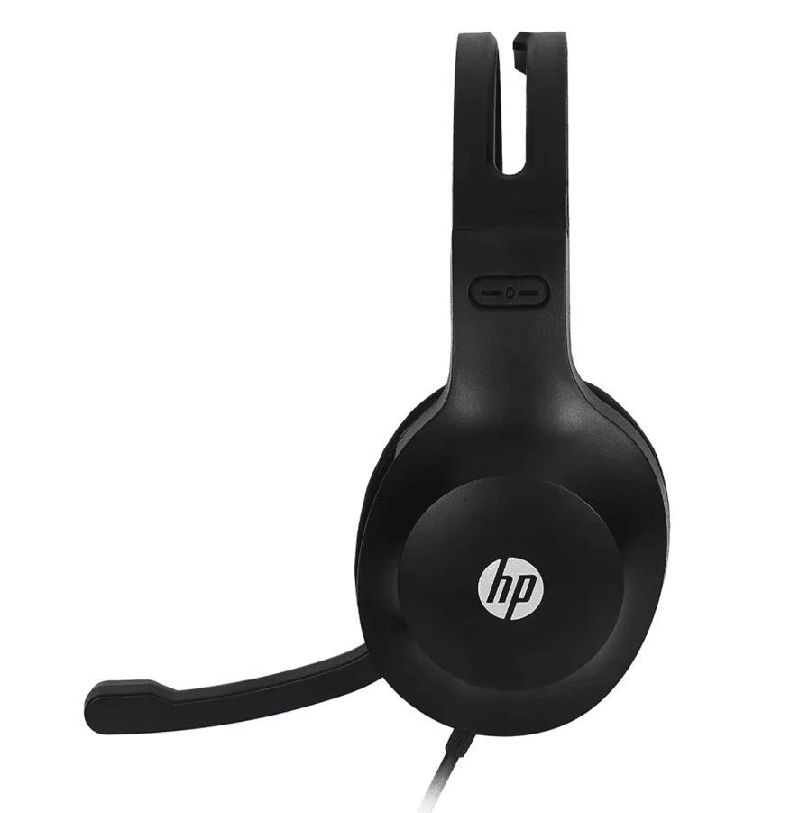 Headset Headphone com Fio P2 3.5mm com Microfone Integrado 40mm Controle de Volume - 2m - Preto - HP - 5