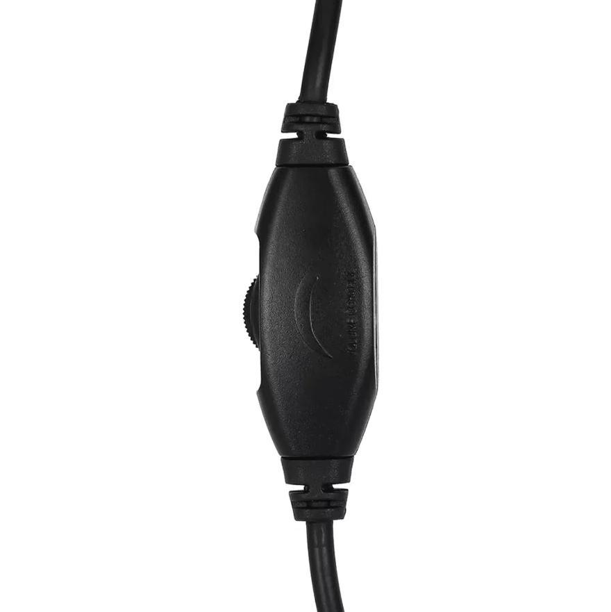 Headset Headphone com Fio P2 3.5mm com Microfone Integrado 40mm Controle de Volume - 2m - Preto - HP - 7