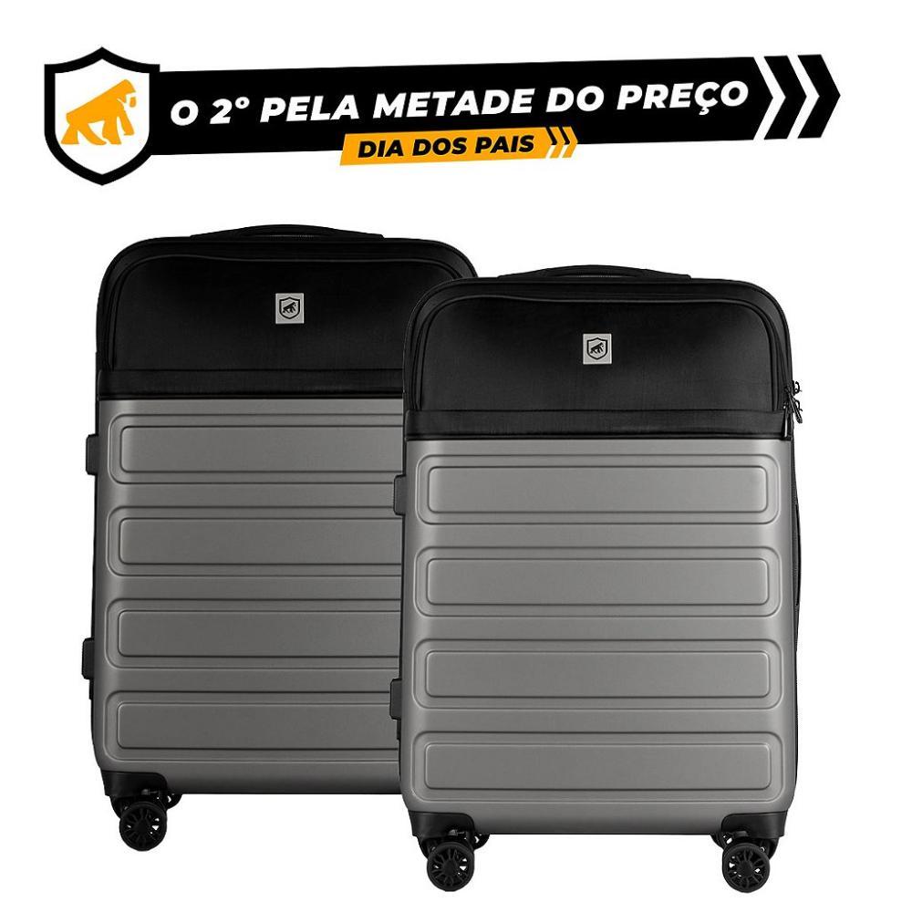 DIA DOS PAIS - Mala de Viagem Armor com Rodas 360° - 24 polegadas - Média - Para Despachar - Gshield - O 2º PELA METADE DO PREÇO - 1