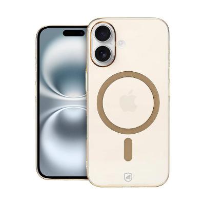 Capa case capinha para iPhone 16 - Crystal Slim Magsafe - NÃO AMARELA - Desert - Gshield
