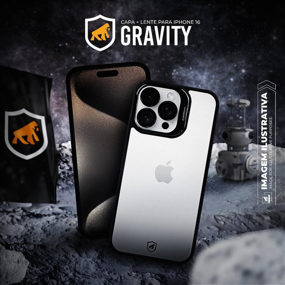 Capa case capinha para iPhone Air - Gravity Preta - Gshield - 6