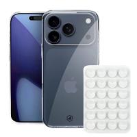 Kit Capa case capinha Crystal Slim para iPhone 17 Pro Max +  Ventosa - Branca - Gshield - 1