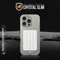 Kit Capa case capinha Crystal Slim para iPhone 16E +  Ventosa - Branca - Gshield