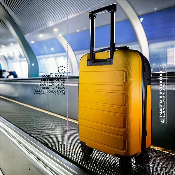 Kit Mala de Bordo para Viagem + Mochila Executiva Dual Shock - Gshield - 5