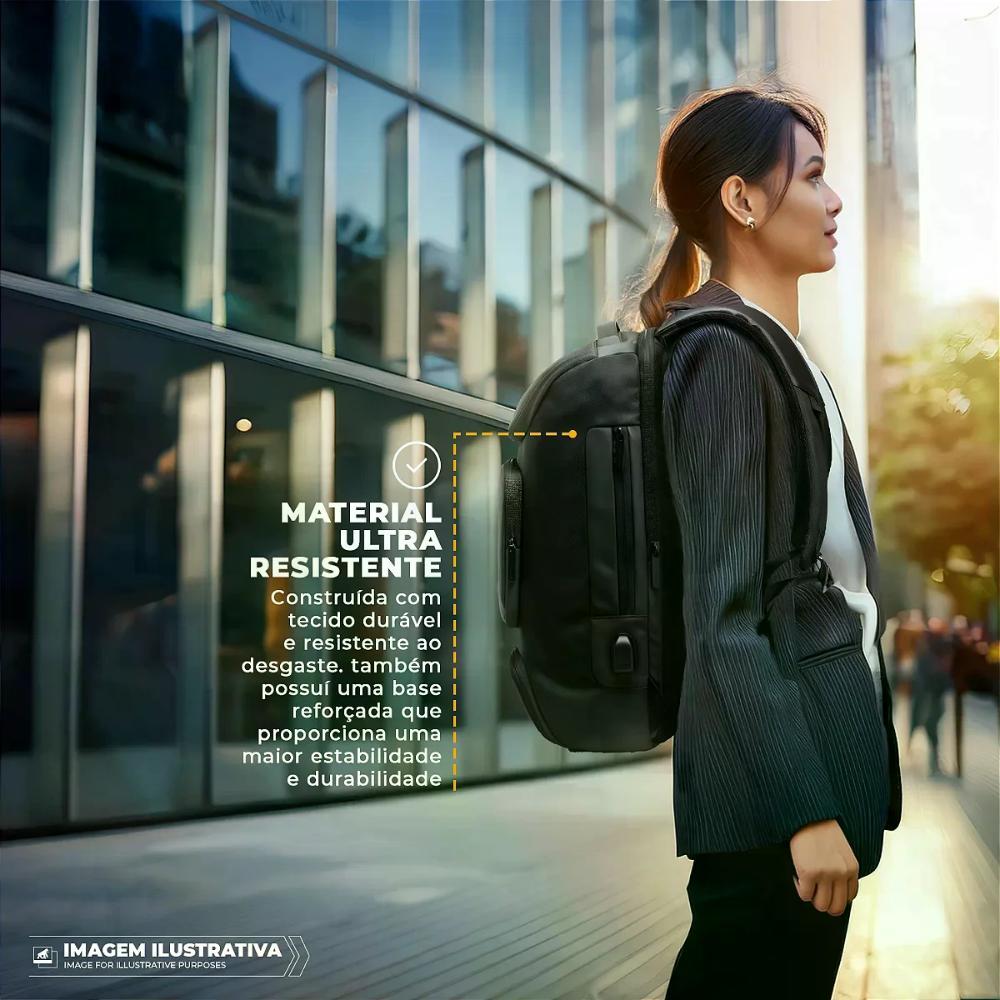 Kit Mala de Bordo para Viagem + Mochila Executiva Dual Shock - Gshield - 10