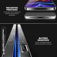 Kit Capa case capinha Crystal Slim para iPhone 13 Pro Max +  Ventosa - Branca - Gshield