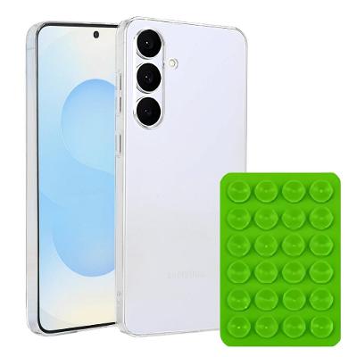 Kit Capa case capinha Crystal Slim para Samsung Galaxy S25 FE +  Ventosa - Verde - Gshield