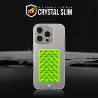 Kit Capa case capinha Crystal Slim para Samsung Galaxy S25 FE +  Ventosa - Verde - Gshield - 2
