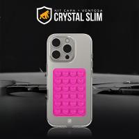 Kit Capa case capinha Crystal Slim para iPhone 14 Pro Max +  Ventosa - Rosa - Gshield - 2