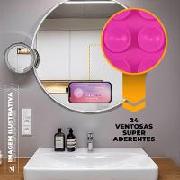 Kit Capa case capinha Crystal Slim para iPhone 14 Pro Max +  Ventosa - Rosa - Gshield - 7