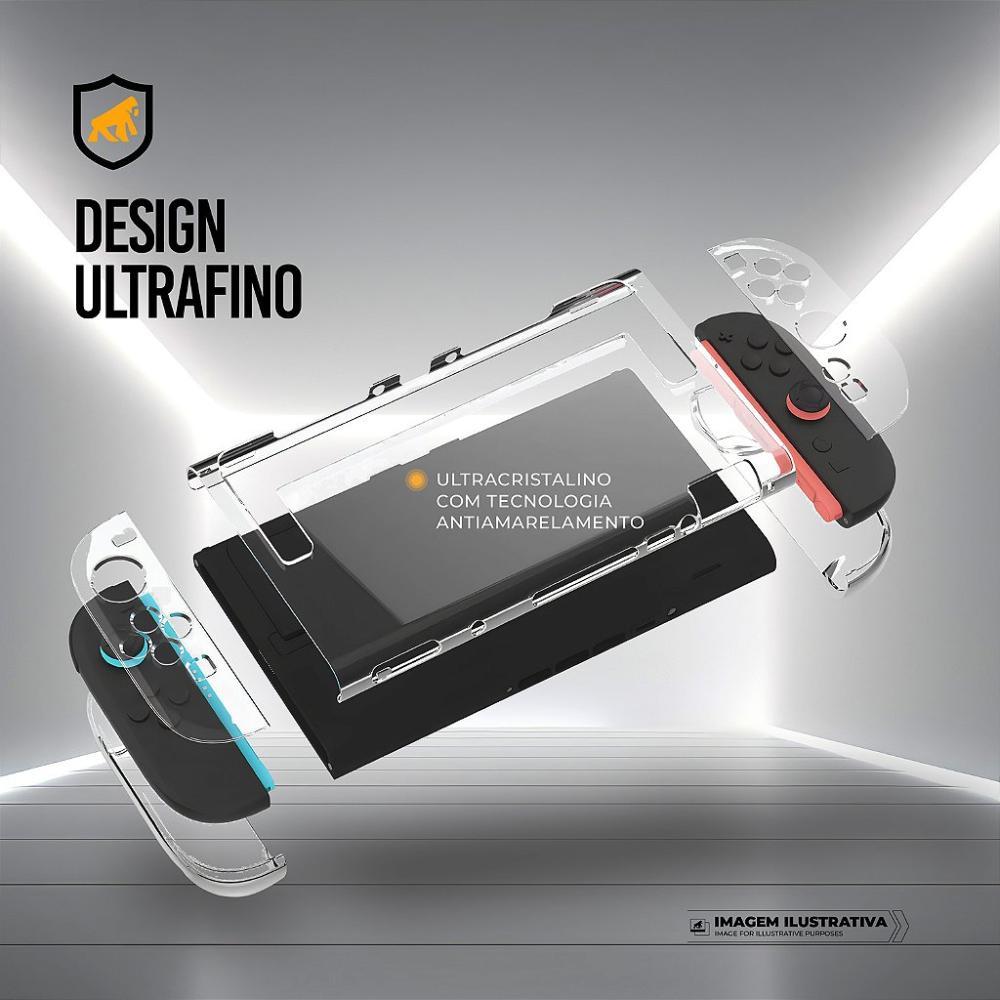 Capa case capinha para Nintendo Switch 2 - Crystal Slim - NÃO AMARELA - Gshield - 2