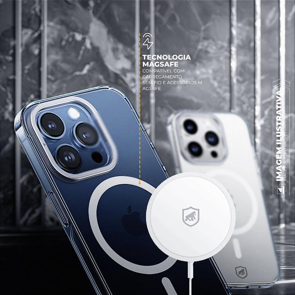 Capa case capinha para iPhone 17 - MagSafe Crystal Armor Stand - NÃO AMARELA - Gshield - 3