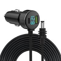 Carregador Veicular + Cabo de Força Starlink DC/TC 65W-100W - 3M - VERDE - 1