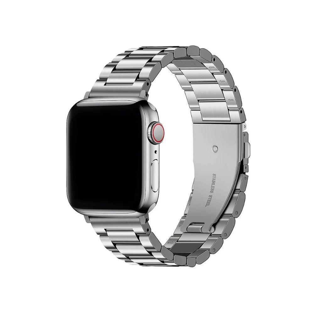 Pulseira para Apple Watch 42 / 44 / 45 / 46 / 49 MM - Metal Armor - Prata - Gshield - 1