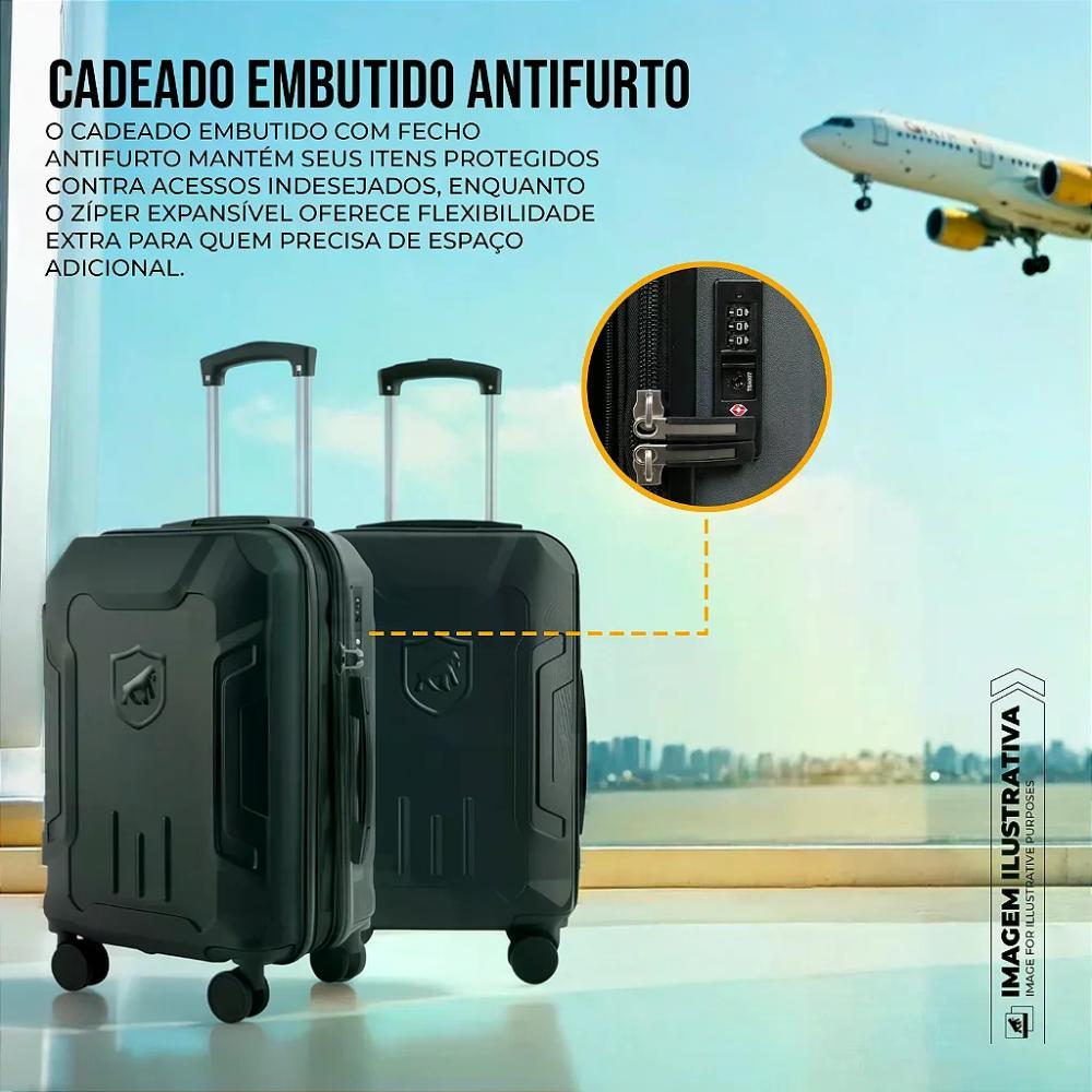 Kit de Viagem Survivor - Mala de Bordo 20" + Necessaire Multiuso – Gshield - 5