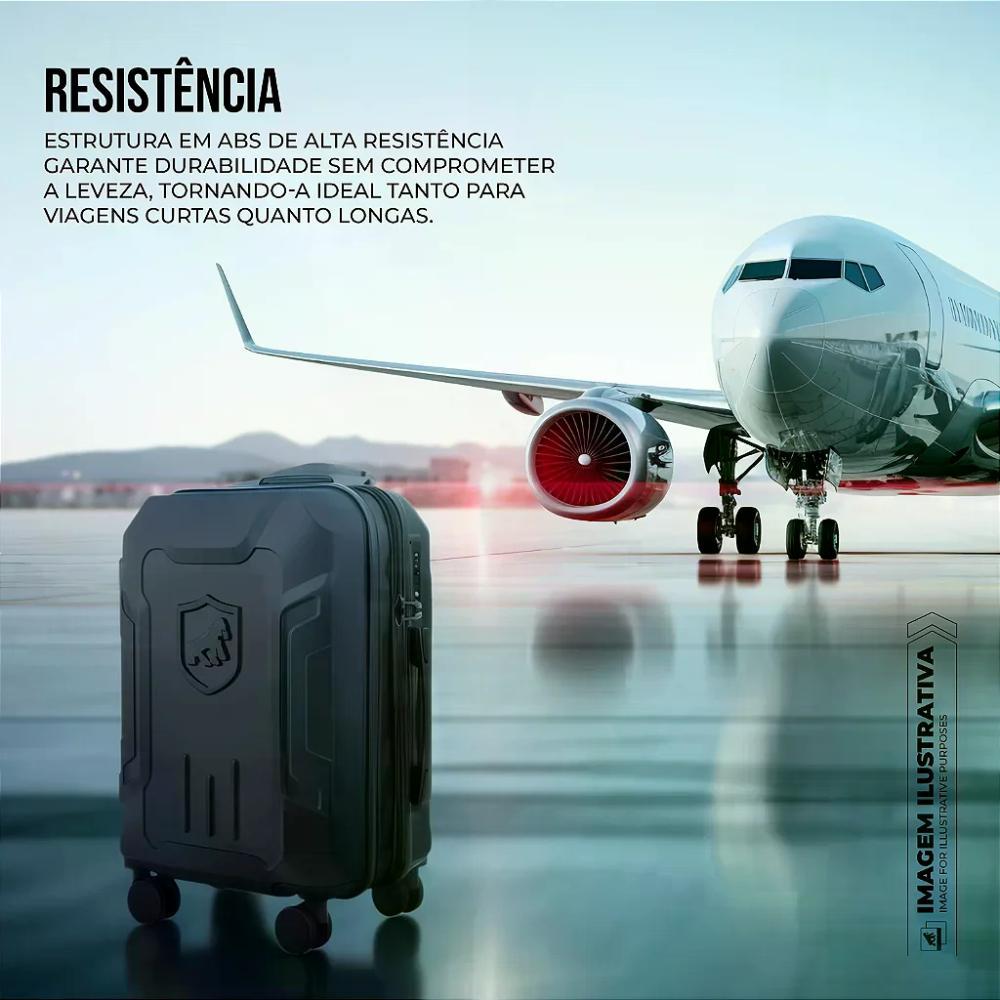 Kit de Viagem Survivor - Mala de Bordo 20" + Necessaire Multiuso – Gshield - 7