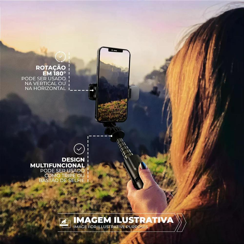Tripé Bastão Survivor com Selfie Light - 3