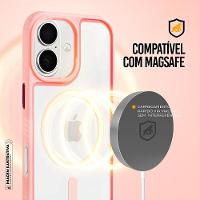 Capa case capinha para iPhone 17 - Magsafe Wave Transparente - Rosa - Gshield - 5
