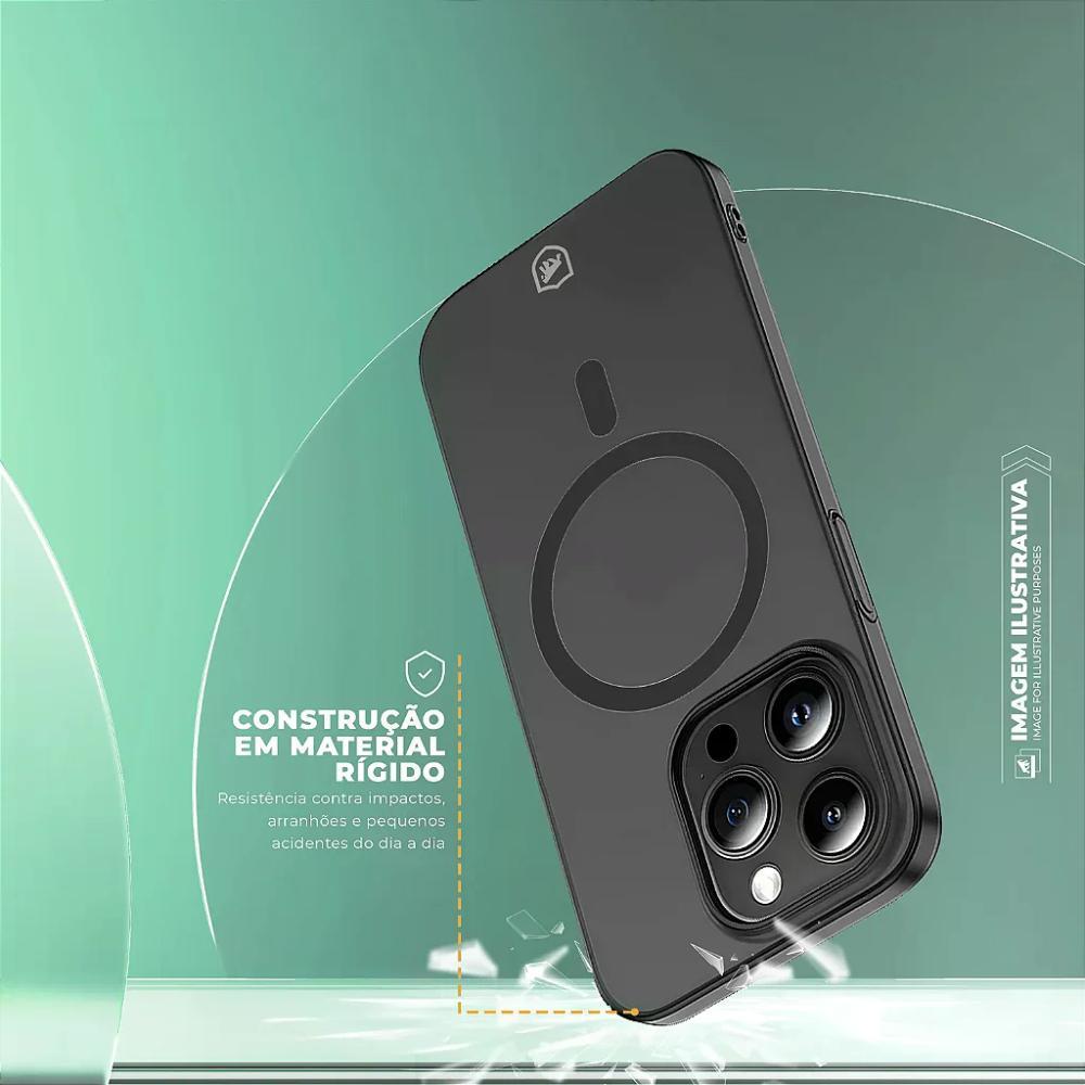 Capa case capinha para iPhone 16 - Crystal Slim Magsafe - NÃO AMARELA - Titanium - Gshield - 7