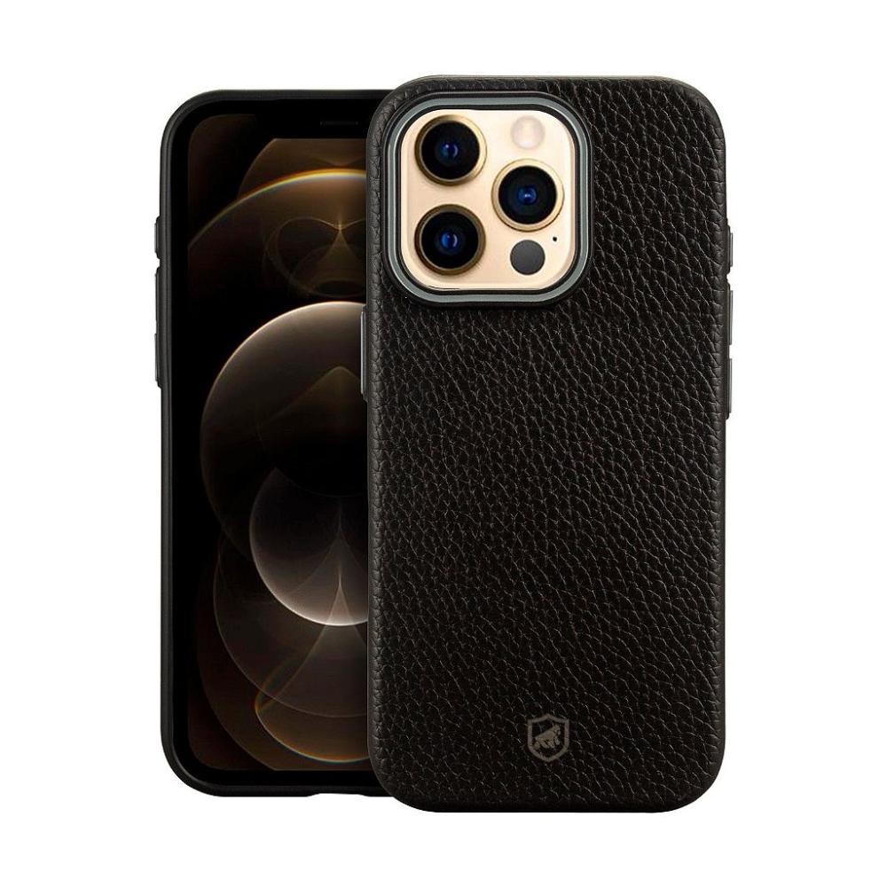 Capa case capinha para iPhone 12 Pro - Magsafe TechCouro - Preta - Gshield - 1